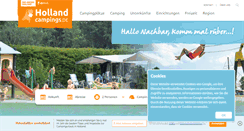 Desktop Screenshot of hollandcampings.de